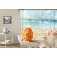 Seashell With An Ocean View Shower Curtain