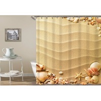 Soft Sand And Shells Shower Curtain