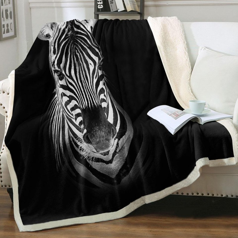Buy Spotlight Zebra Throw Blanket MyDeal