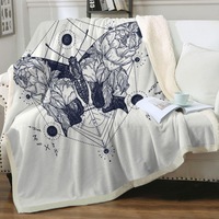 The Death Moth Throw Blanket