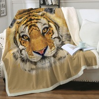 Tiger Portrait Throw Blanket