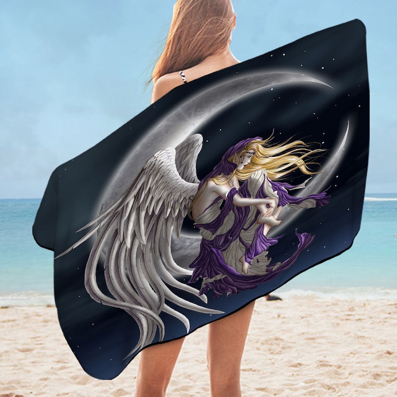 Buy Touching Fantasy Art The Moon Dreamer Fairy Microfiber Beach Towel