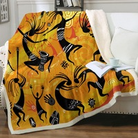 Traditional Native Culture Dance Throw Blanket