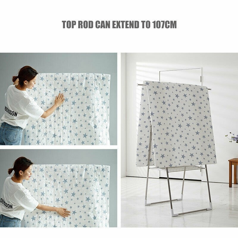 Buy CS Living Clothes Airer Laundry Drying Hanger Foldable Rack Rail