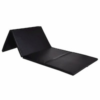Large 3x1.22mx5cm Extra Thick High Density Gymnastics Gym Folding Exercise Mat - Black