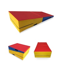 Large Incline Mat Gymnastics Tumbling Wedge Mat Folding Gym Fitness