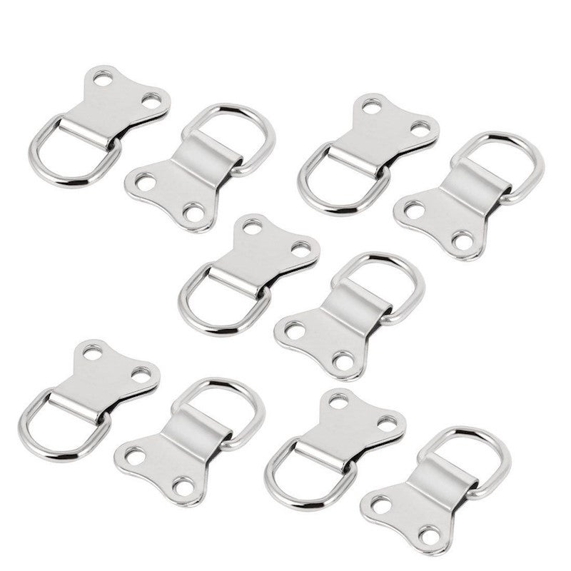 Professional Art Picture Hanging - Double Hole Picture Framing D Ring Hangers with screws - Heavy Duty 50pack