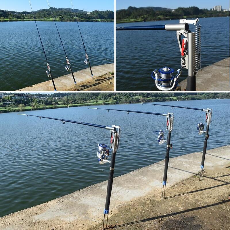 Buy 2.1m/2.4m/2.7m/3.0m Automatic Fishing Rod Adjustable Telescopic Rod  Pole Device Sea River Lake Pool Fish Tackle with Bank Stick - MyDeal