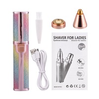 2 In 1 Electric Eyebrow Trimmer Female Women Epilator Eye Brow Lip Hair Removal Mini Painless Face Whole Body Shaver Depilador