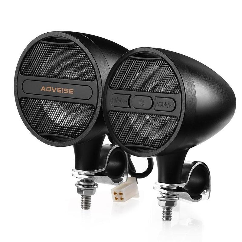Buy AOVEISE MT473 12V Motorcycle MP3 Audio Player Bluetooth Speakers FM