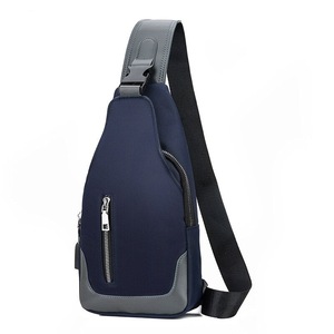 Business Crossbody Bags For Men Multi-function Waterproof Bag Large Capacity USB Charging Laptop Chest Bags Travel Bagpack