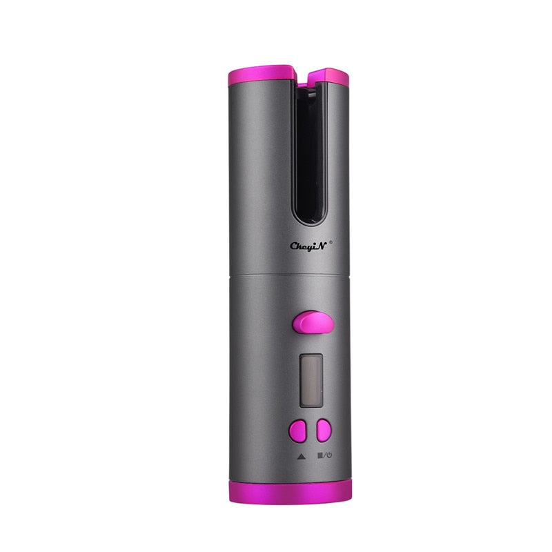 Cordless Automatic Hair Curler Iron Wireless Curling Iron USB