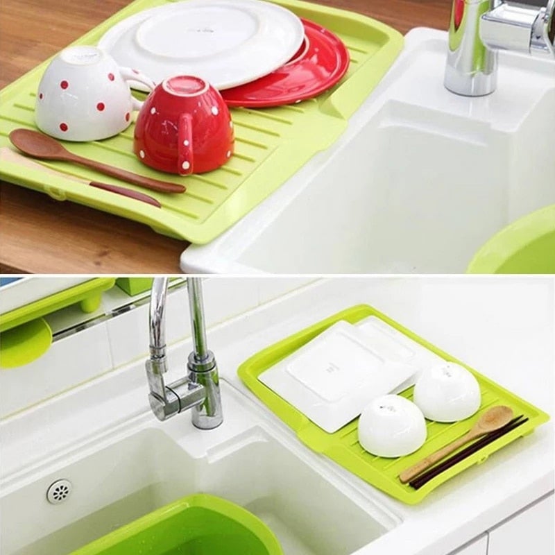 Drain Mat Kitchen Silicone Dish Drainer Mats Large Sink Drying Worktop  Organizer Drying Mat for Dishes Tableware 1pcs 