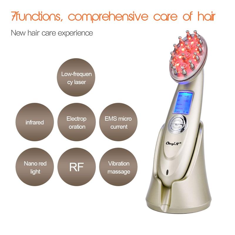 Electric Anti Hair Loss Comb With Therapy Infrared Red Light