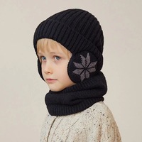 Girls Hat Scarf Set Kids Hat Scarf Set Cozy Winter Children's Hat Scarf Set Printed Thickened Windproof for Warmth Elasticity