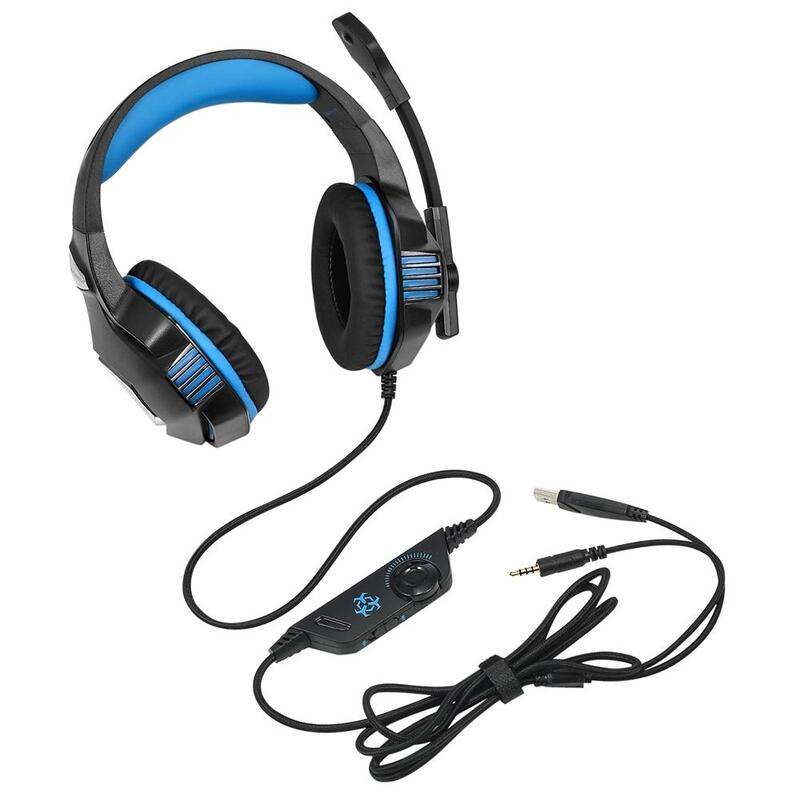 Hunterspider V - 3 3.5mm Headsets Bass Gaming Headphones with Mic LED Light  for Mobile Phone PC Xbox - MyDeal