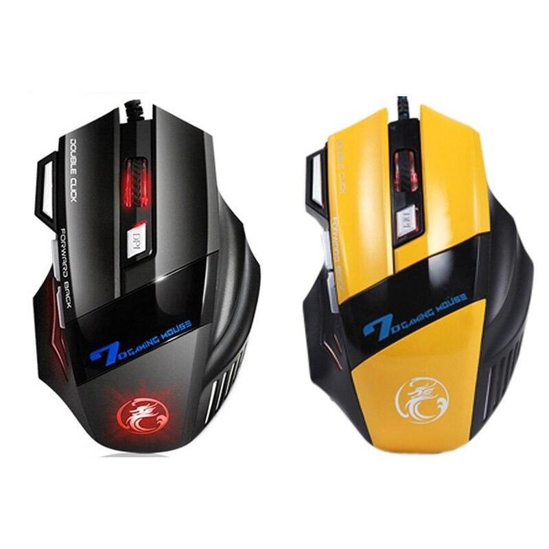 Buy iMice X7 Wired Gaming Mouse Professional 7 Buttons LED Optical Game ...