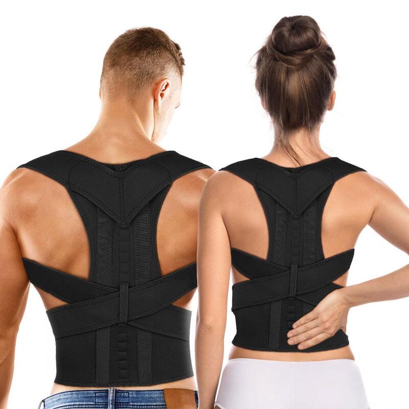 SISHUINIANHUA Magnetic Therapy Posture Corrector Brace Shoulder Back Support Belt for Braces & Supports Belt Shoulder Posture Correction,XXXL 