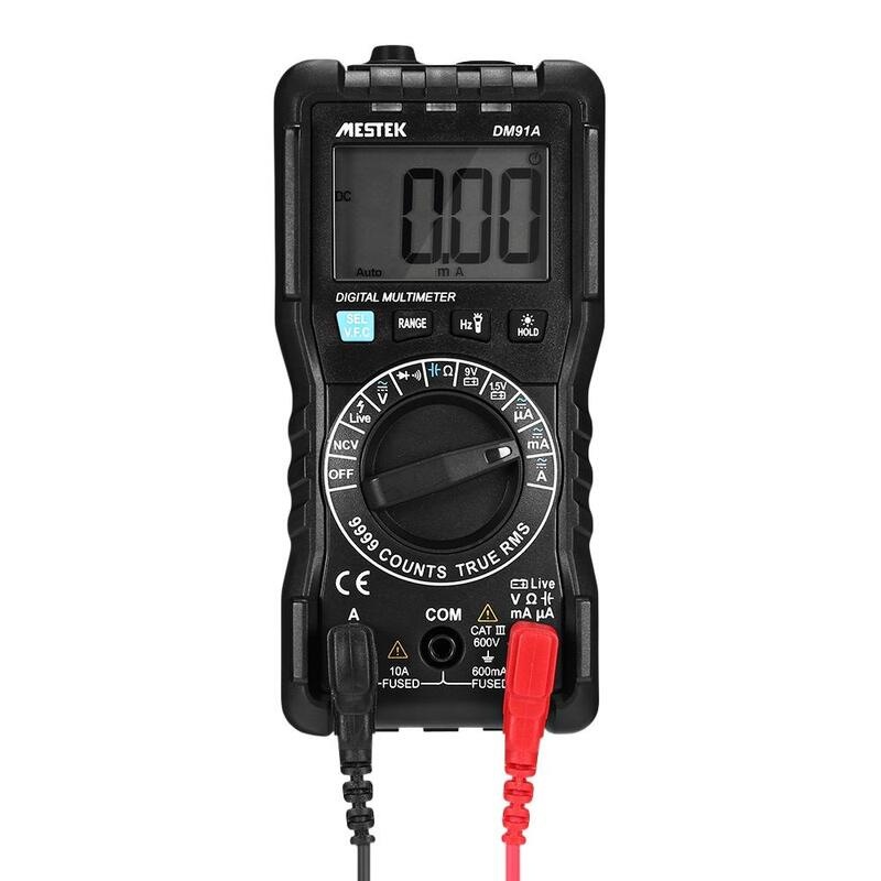 Buy MESTEK DM91A Handheld LCD Digital Multimeter 9999 Counts Manual ...