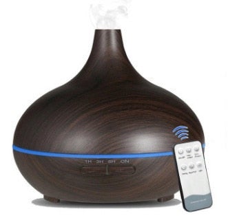 New 550ml Wood Essential Oil Diffuser Ultrasonic Air Humidifier With 7 Color LED Lights Remote Control Office Home Difusor