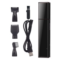 Portable 4 In 1 Rechargable Ear Nose Trimmer Electric Close Shaver Beard Eyebrow Face Trimer Set For Men With Washable Blade