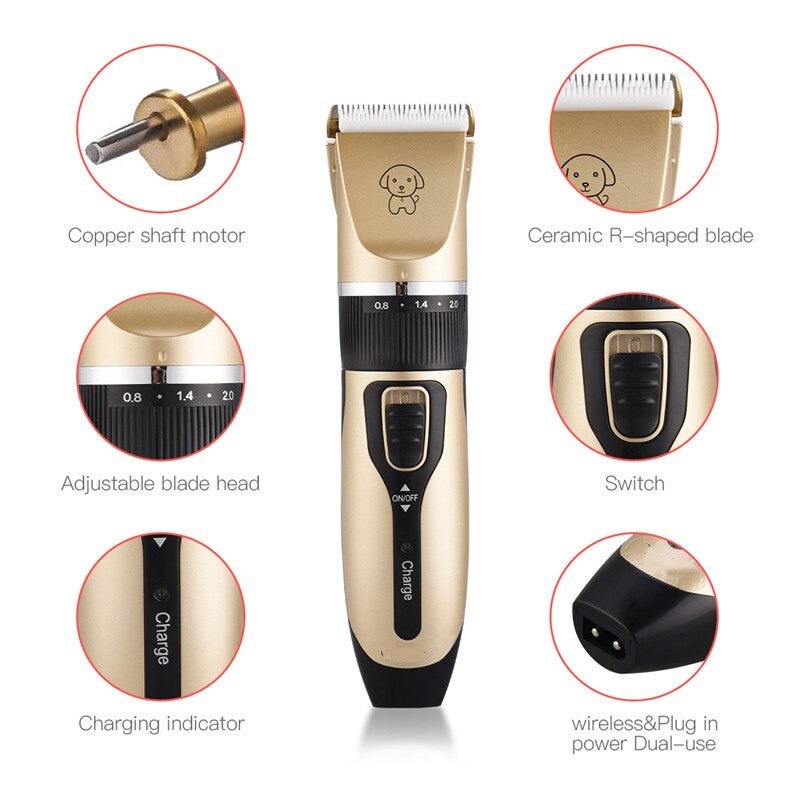 Professional Pet Dog Hair Trimmer Animal Grooming Clippers Cat Cutter Machine Shaver