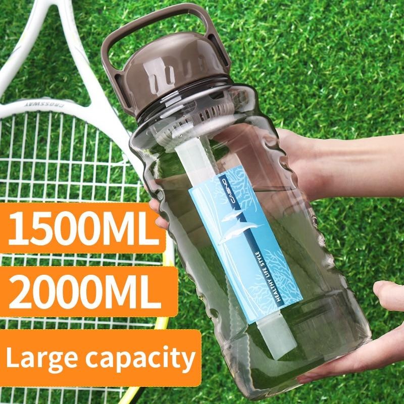 Buy Sports Water Bottle - 2000ML Large - Fast Flow, Flip Top Leak Proof ...