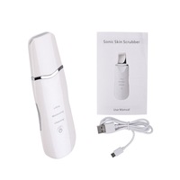 Ultrasonic Facail Skin Scrubber Ion Deep Cleaning Pore Dirt Cleaner Exfoliating Blackhead Remover Face Lifting Peeling Machine