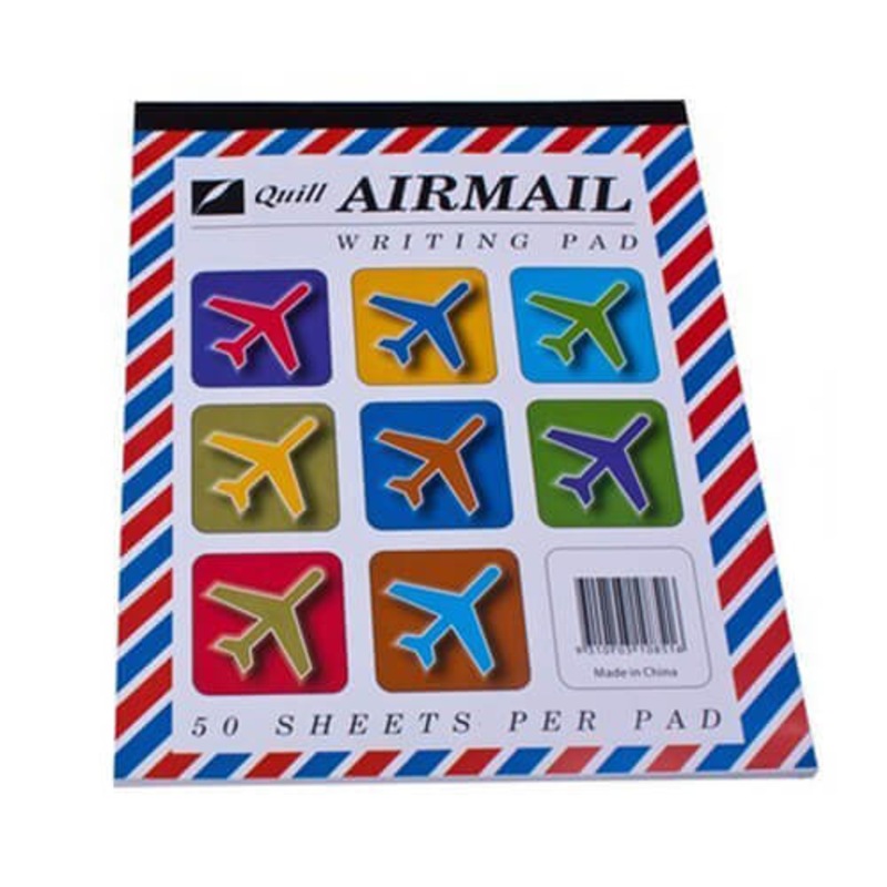 Buy 10X8" Quill Airmail Ruled Writing Pad (50 Sheets) MyDeal