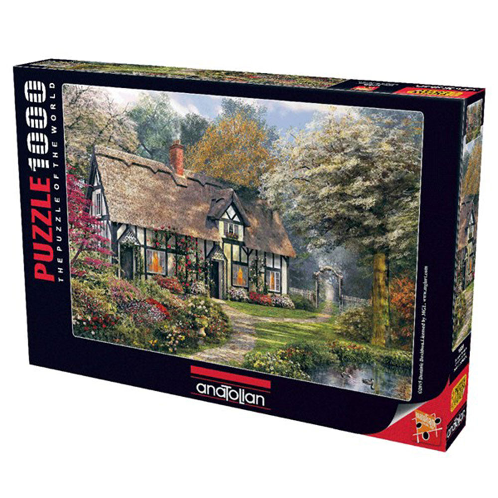 Anatolian Victorian Garden Puzzle – 1000 Teile, Fertig 48x66 Cm, Mit Ständer & Fehlende-Teile-Garantie