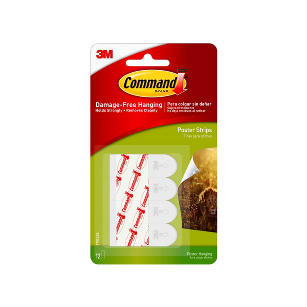 Command Adhesive Poster Strips 12pk Scotch Australia