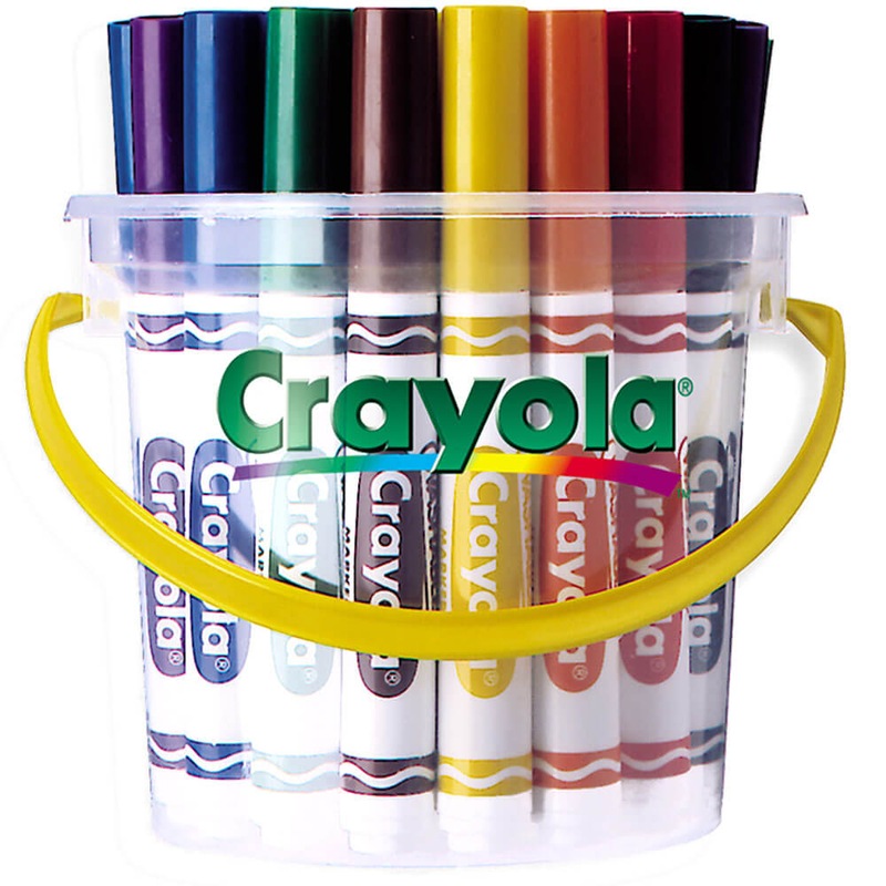 Buy Crayola 32 Classic Washable Marker Deskpack (8 Colors) - MyDeal