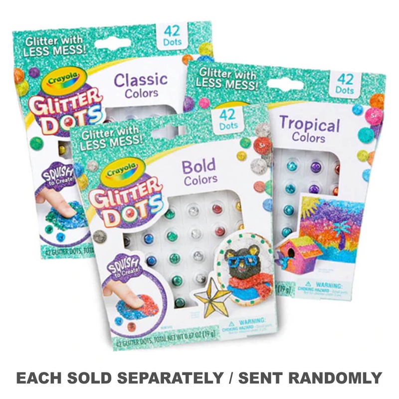 Buy Crayola Glitter Dots Refill Packs - MyDeal