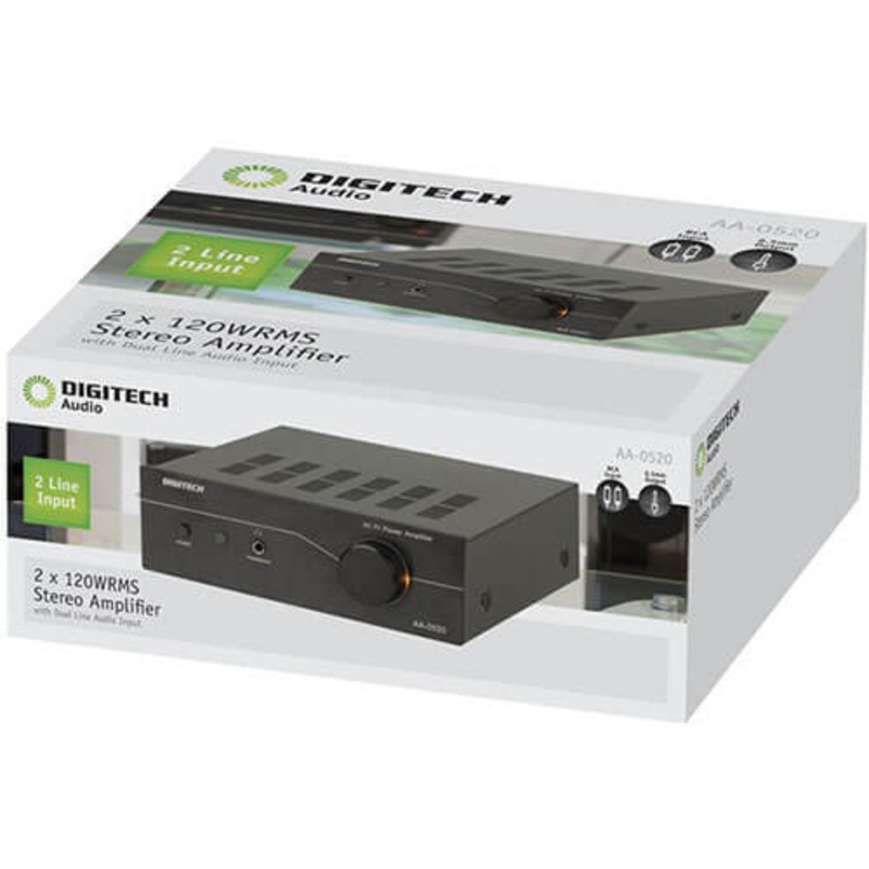 Digitech Digitech Stereo Amplifier (2 x 120W RMS) Buy Amplifiers