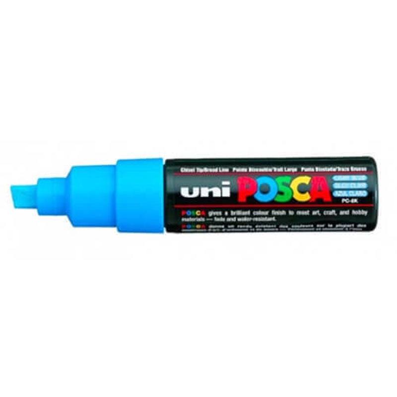 Buy LIGHT BLUE Uni Posca PC8K Chisel Tip Paint Marker MyDeal
