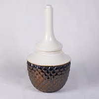 Alloy Feather Pot w/Lid(160082