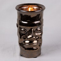 Ancient Face Ceramic Vase
