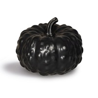 Black Bumpy Pumpkin - Ceramic Set of 2