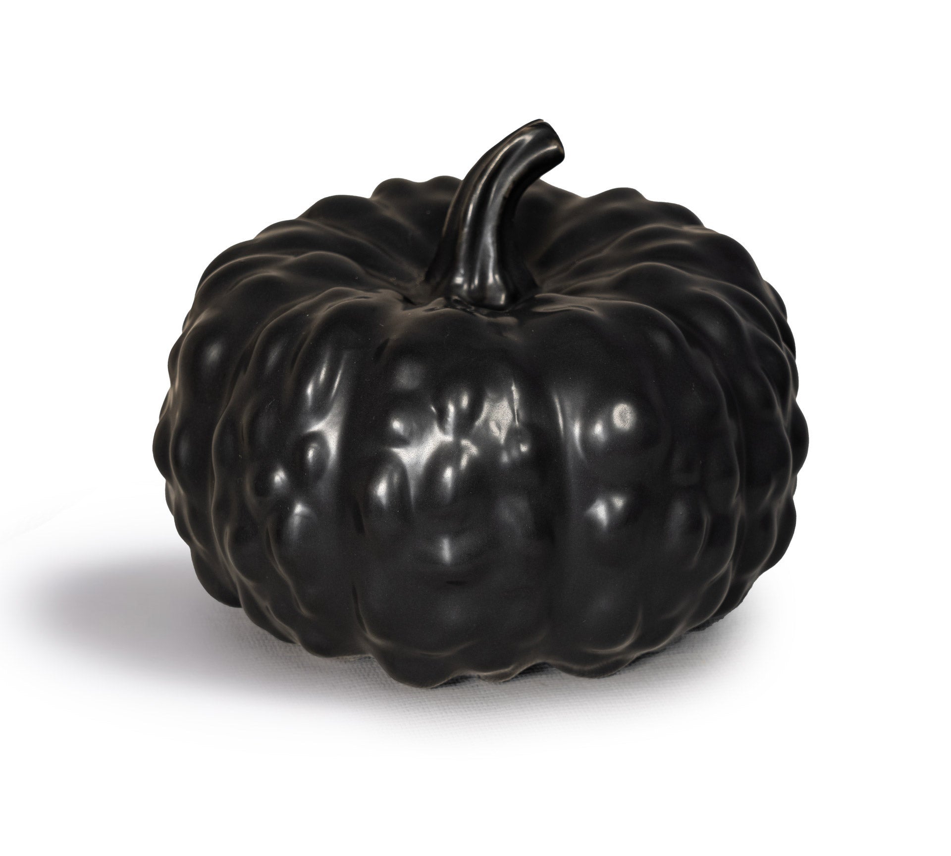 Black Bumpy Pumpkin - Ceramic Set of 2