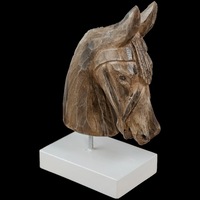 Horse on base , wood