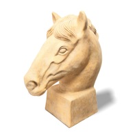 Natural Ceramic Horse sculpture