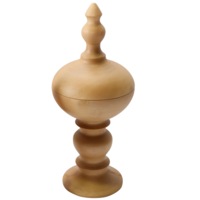 Oversized Hand Carved Wooden Finials-Large