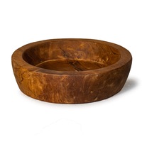 Round Issu bowl, Teak Wood