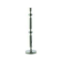 Silver Barbell Metal Candleholder - Small