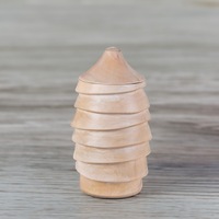 Tall Terraced Wood Canister