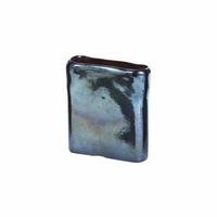 Tarnished Metallic Glass Vase - Small