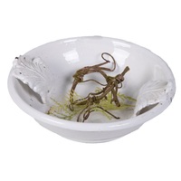White Ceramic Feather Bowl
