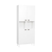 Alaska 10 CUBE BOOKCASE with 4 doors in Polar White