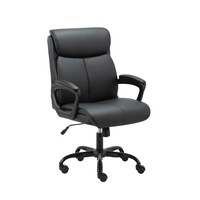Black PU Mid Back Office Chair