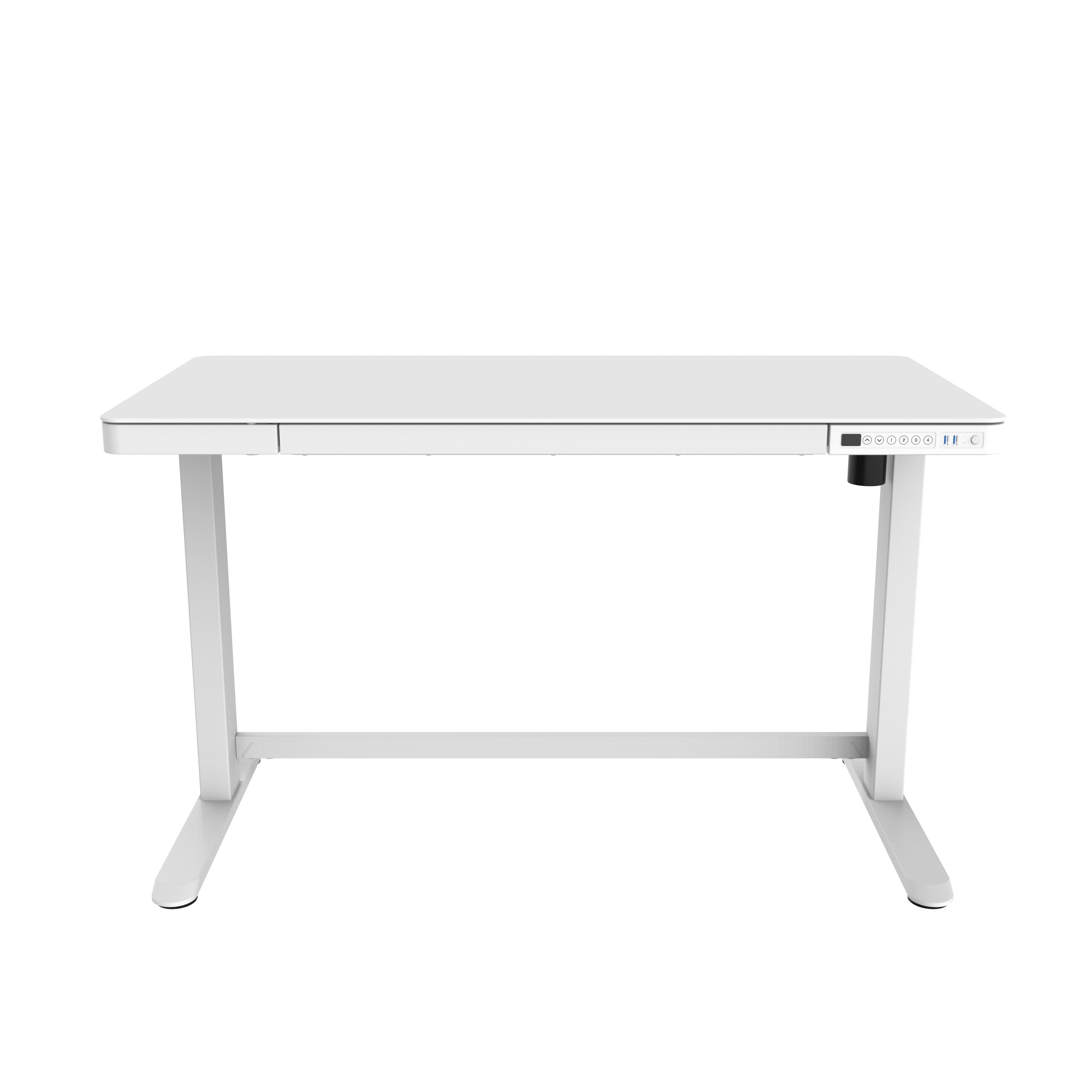 standing desk with drawers white